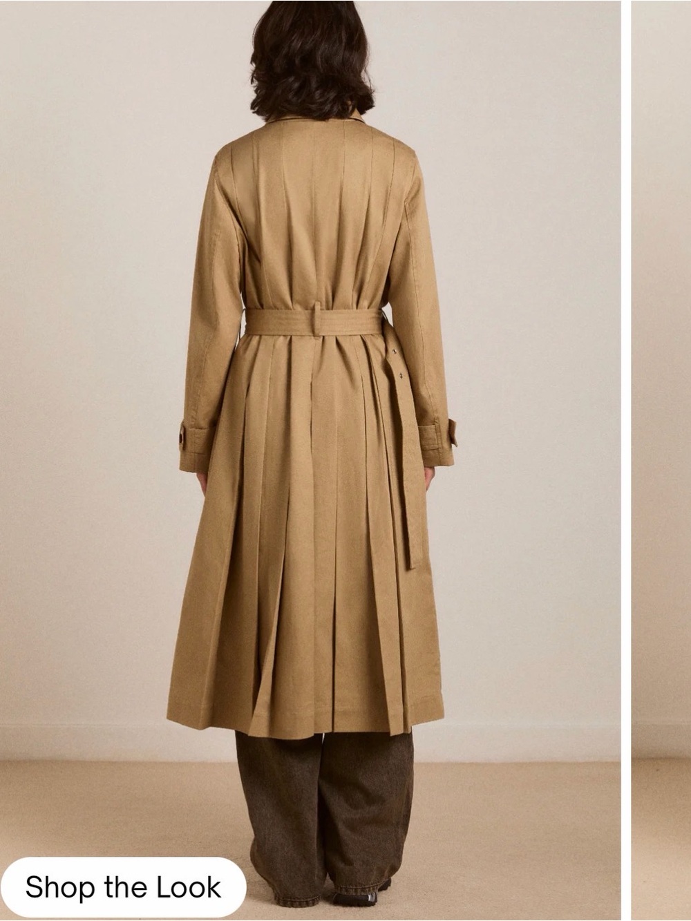 NWT DM Sofia Pleated Trench Coat - Picture 2 of 7